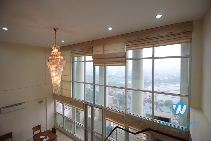 Spacious duplex apartment with 5 bedrooms for rent in Ciputra